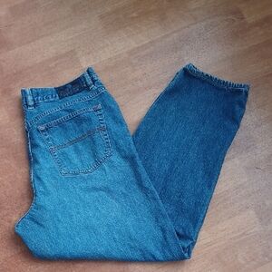 Tommy Bahama Deep Blue Straight Jeans Indigo Palms Men's Size 34x32